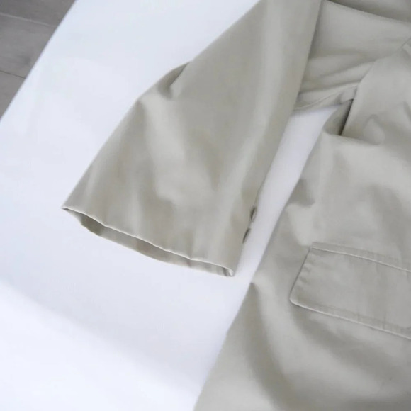 Vintage Sears "Perma-Prest" Tan with Checker  Liner made in U.S.A. - Picture 10 of 14